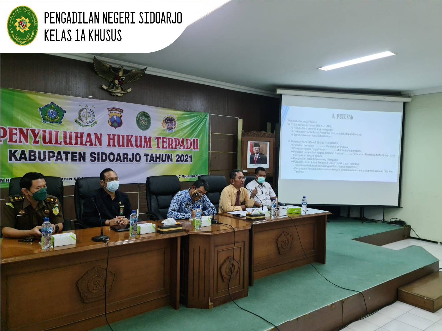 PENYULUHAN HUKUM TERPADU KABUPATEN SIDOARJO OLEH HAKIM PENGADILAN NEGERI SIDOARJO KELAS 1A KHUSUS